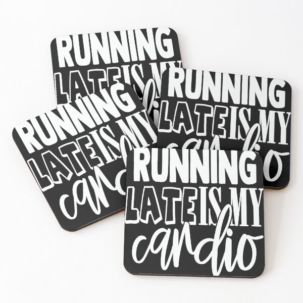Item preview, Running Late is Exercise Right - Running is Cheaper Than Therapy - Running is My Cardio designed and sold by PupnkittyMania ⭐⭐⭐⭐⭐.