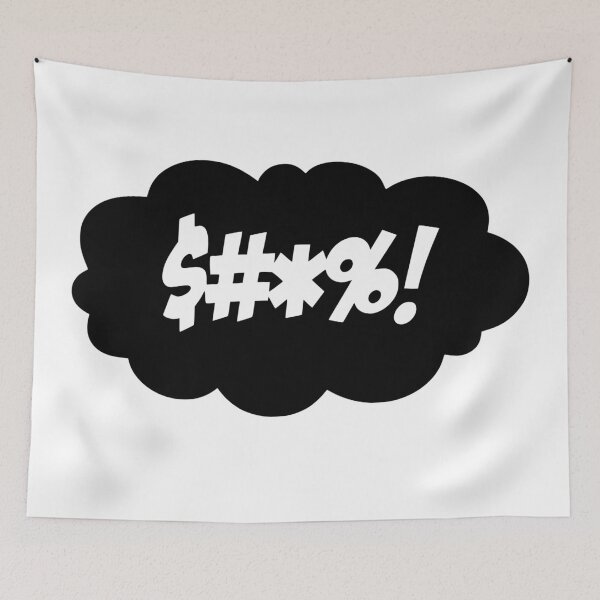 Item preview, Curse bubble speech bubble $ # *%! designed and sold by artefactus.