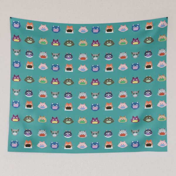Item preview, Cats wearing masks designed and sold by RGB-Ginger.