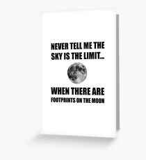 Footprints On The Moon Greeting Card