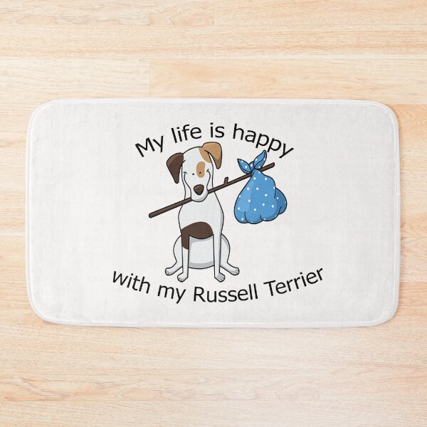 Item preview,  My life is happy with my Russell Terrier dog designed and sold by merchfun2.