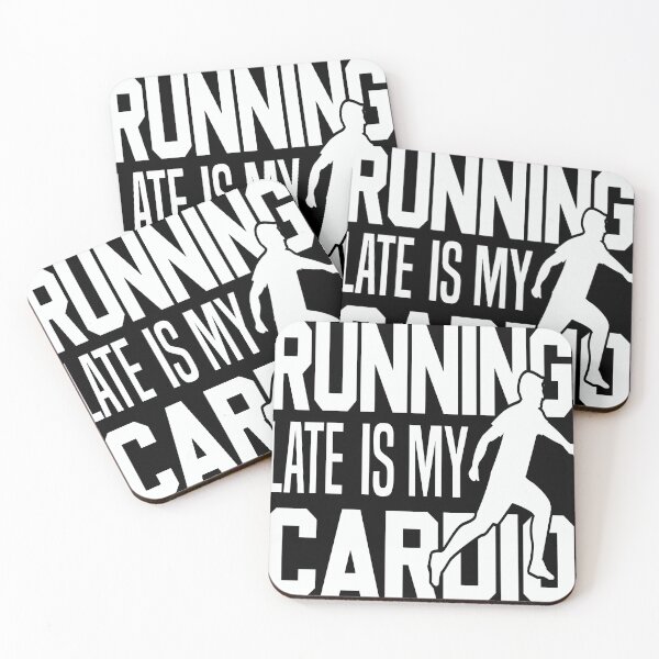 Item preview, Running Late is Exercise Right - Running is Cheaper Than Therapy - Running is my Cardio designed and sold by PupnkittyMania ⭐⭐⭐⭐⭐.