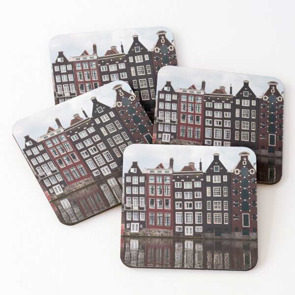 Item preview, Amsterdam houses skyline and river designed and sold by Kristellabeauty.