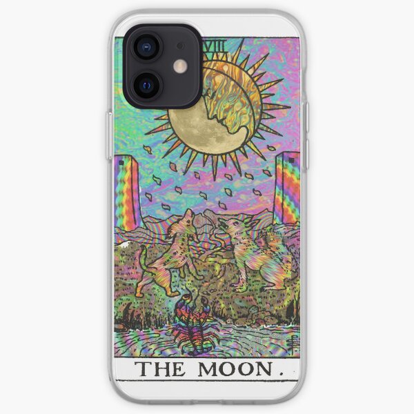 Psychadelic Tarot - Der Mond iPhone Flexible Hülle