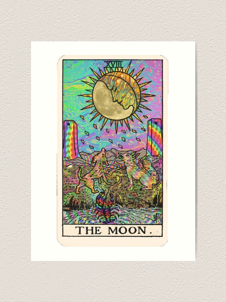 Tarot Holographic Sticker - The Moon
