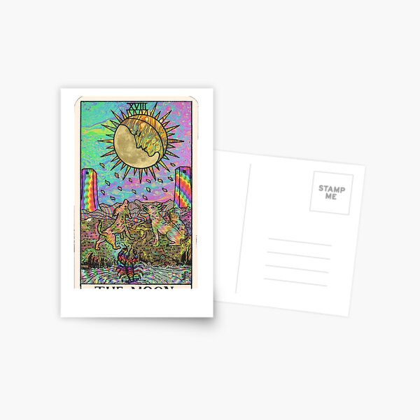 Psychadelic Tarot - Der Mond Postkarte
