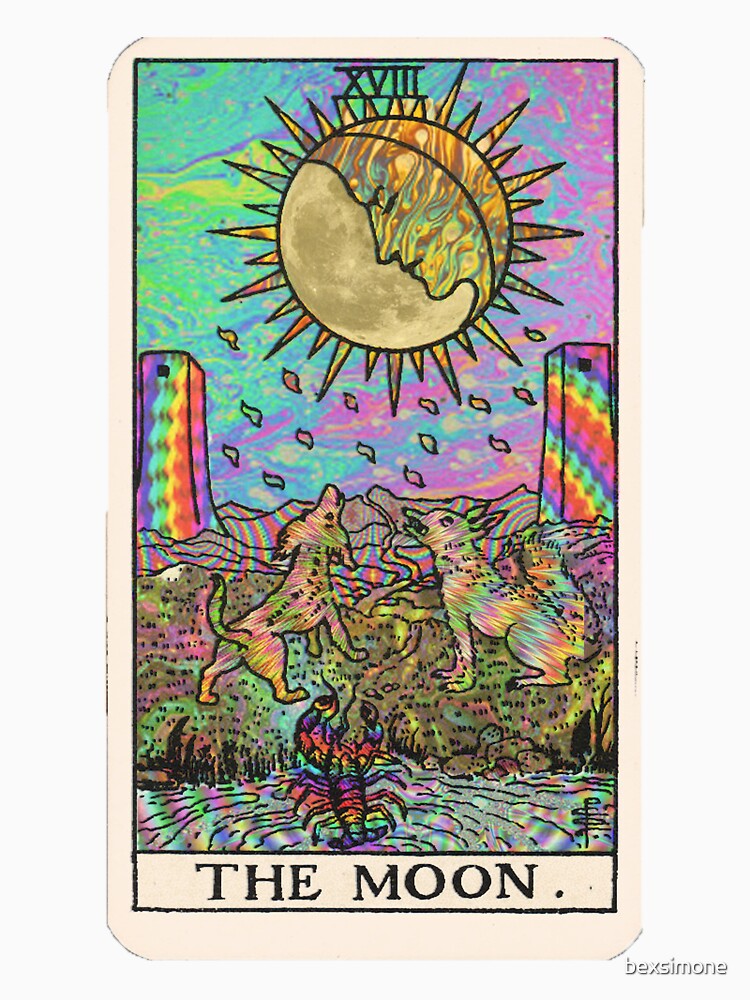 Psychadelic Tarot- The moon by bexsimone