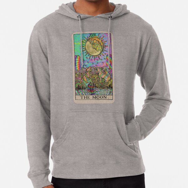 Psychadelic Tarot- The moon Lightweight Hoodie