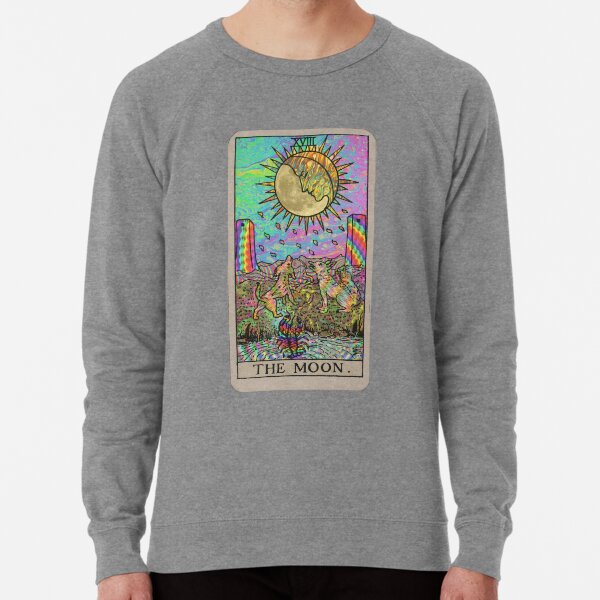 Psychadelic Tarot- The moon Lightweight Sweatshirt