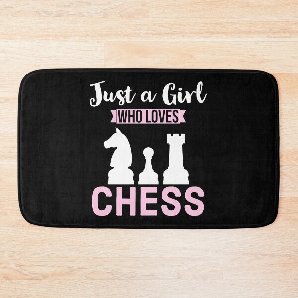 Item preview, Just a Girl Who Loves Chess designed and sold by AnyKitty.