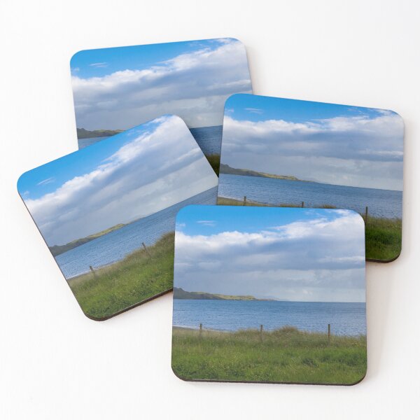 Item preview, The shoreline at Loch Brittle on a cloudy summers evening on the Isle of Skye designed and sold by SnapTPhotograph.