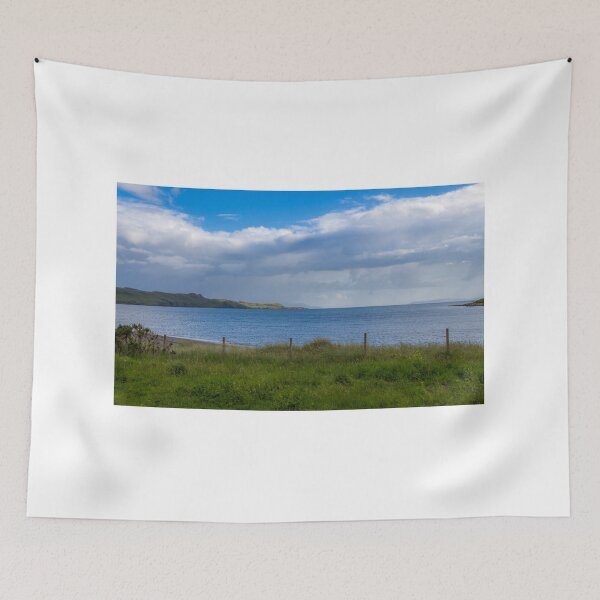 Item preview, The shoreline at Loch Brittle on a cloudy summers evening on the Isle of Skye designed and sold by SnapTPhotograph.