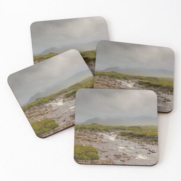 Item preview, A fast flowing Scottish Highland river on a stormy day in the Isle of Skye designed and sold by SnapTPhotograph.