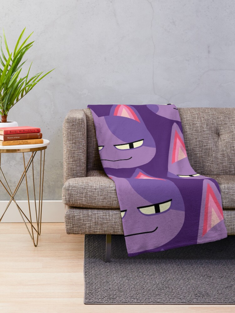 Alternate view of Bob the Cat Throw Blanket