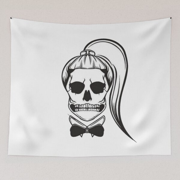 Item preview, Born This Way Skull White and Black designed and sold by AlertStore.