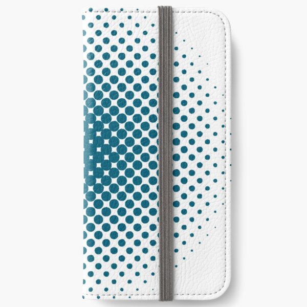 Radial Dot Gradient, Halftone Pattern iPhone Wallet