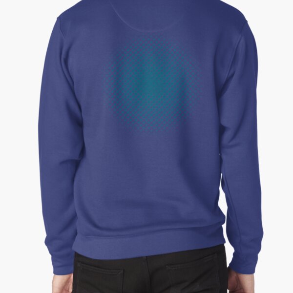 Radial Dot Gradient, Halftone Pattern Pullover Sweatshirt
