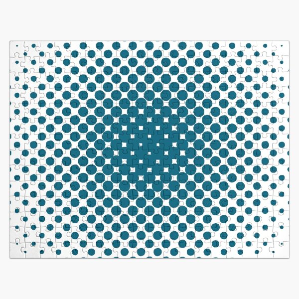 Radial Dot Gradient, Halftone Pattern Jigsaw Puzzle