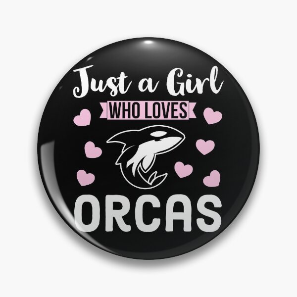 Item preview, Just a Girl Who Loves Orcas designed and sold by AnyKitty.