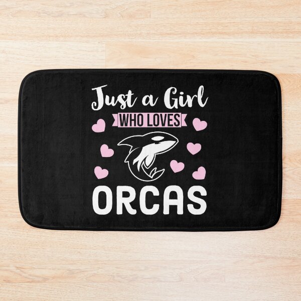 Item preview, Just a Girl Who Loves Orcas designed and sold by AnyKitty.