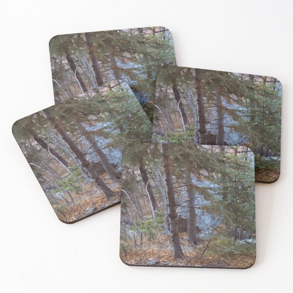 Item preview, Fall mountain woods with rocks, boulders and trees designed and sold by Ventures1.