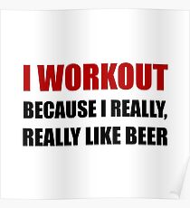 Workout Beer Poster