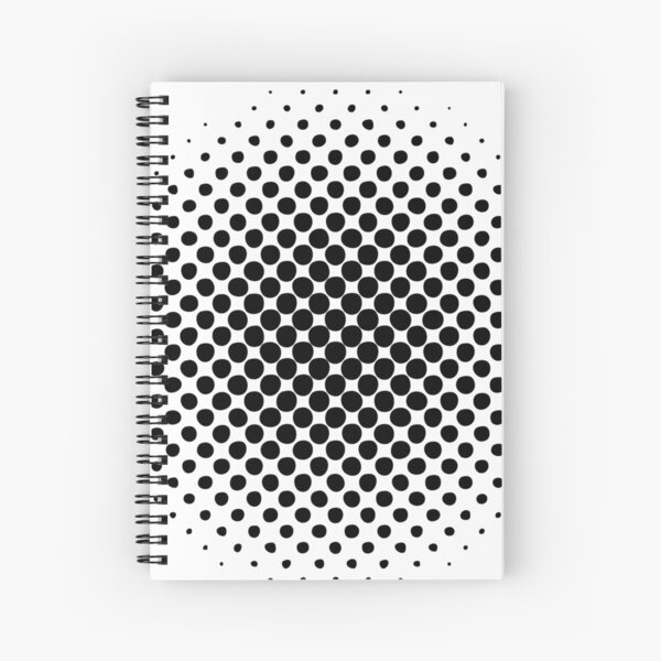 Point Symmetry Halftone Image Spiral Notebook