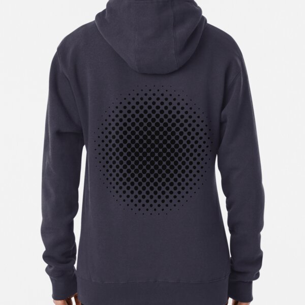 Point Symmetry Halftone Image Pullover Hoodie