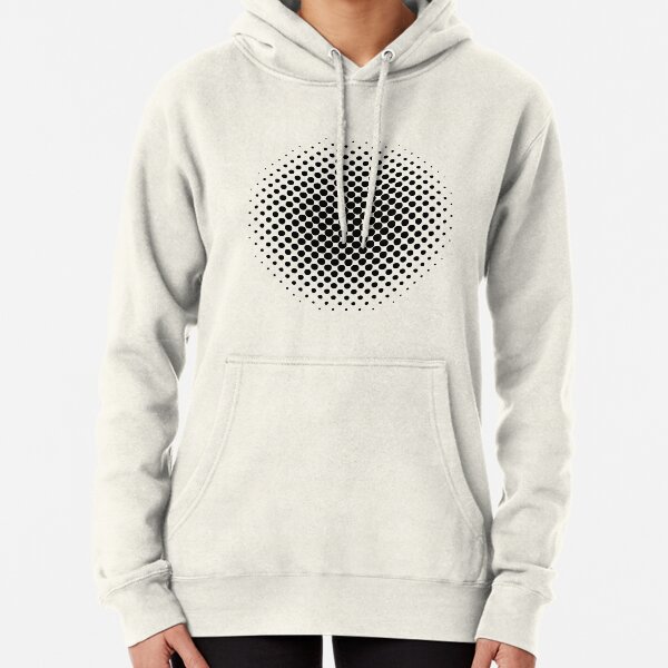 Point Symmetry Halftone Image Pullover Hoodie