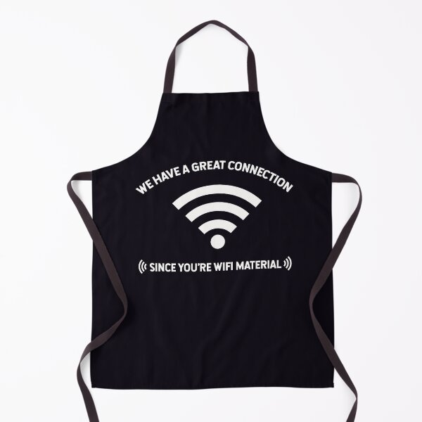 Item preview, We Have A Great Connection Since You're Wifi Material Wifey Valentine's Day Wedding Anniversary Funny Pun Love Wi-Fi designed and sold by gkao.