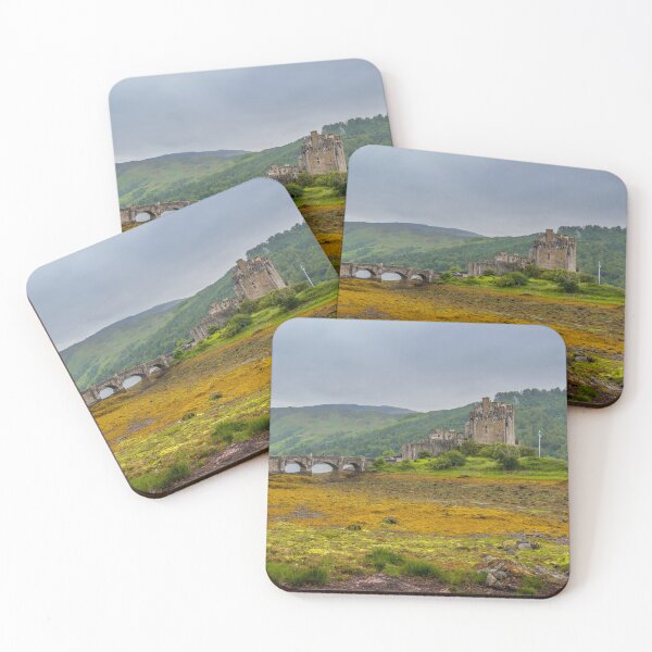 Item preview, Looking out to Eilean Donan Castle on an overcast day in the Scottish highlands. designed and sold by SnapTPhotograph.