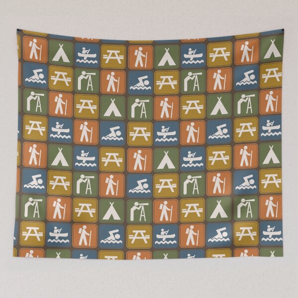 Item preview, Campsite Sign Pattern designed and sold by CaleighSteele.
