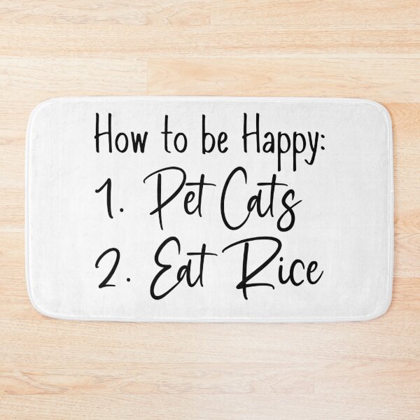 Item preview, Pet cats eat rice be happy designed and sold by LAST WEEK'S STOLEN AESTHETICS.
