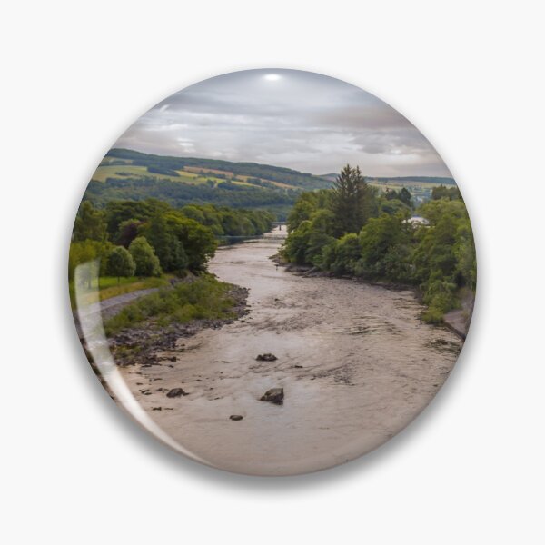 Item preview, A view down the River Tummel at sunset from Pitlochry dam, on a cloudy evening designed and sold by SnapTPhotograph.