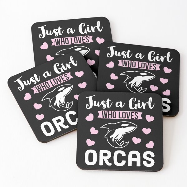 Item preview, Just a Girl Who Loves Orcas designed and sold by AnyKitty.