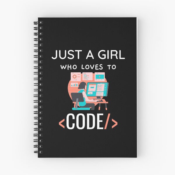 Item preview, Just A Girl Who Loves To Code designed and sold by DevGoodies.