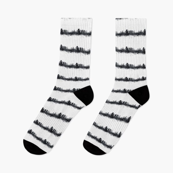 Item preview, Richmond Skyline Watercolor Black White by Zouzounio Art designed and sold by zouzounioart.