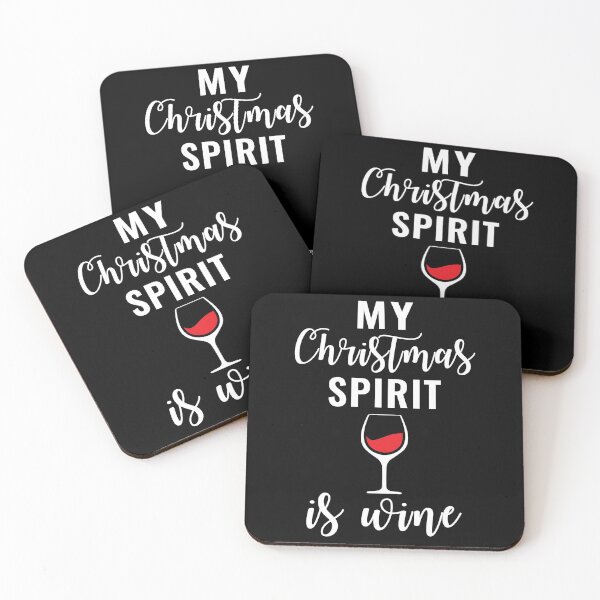 Item preview, My Christmas Spirit Is Wine Funny Drinking Xmas designed and sold by TooFlyDesign.