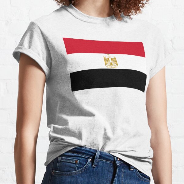 EGYPT. EGYPTIAN. Egyptian Flag, Flag of Egypt, Sinai Peninsula. Classic T-Shirt
