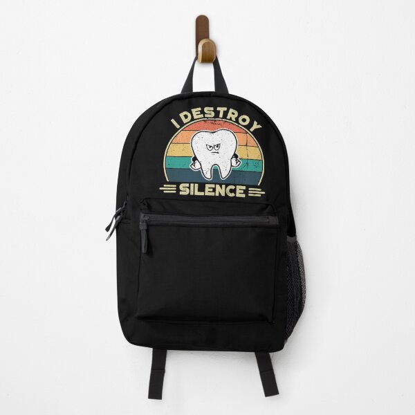 Item preview, I Destroy Silence, Perfect Funny Dentist Gift Idea, Distressed Retro Vintage designed and sold by Van-Tees.