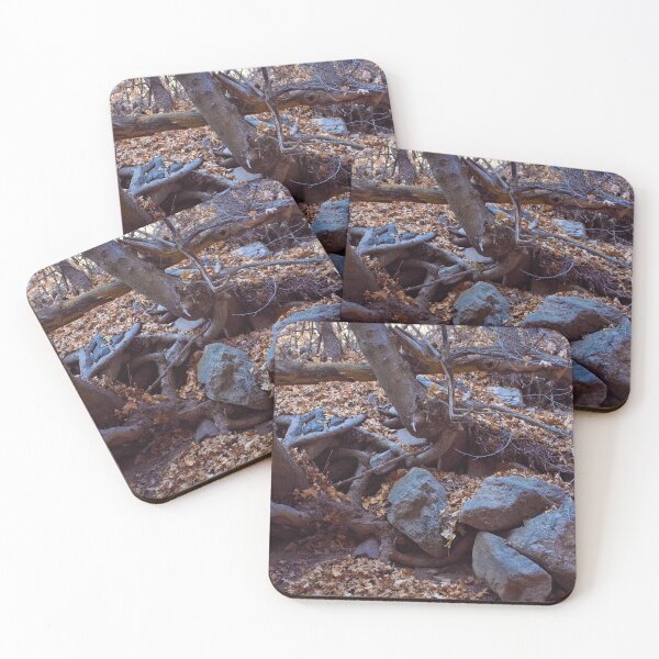 Item preview, Fall mountain woods with rocks, boulders and trees designed and sold by Ventures1.