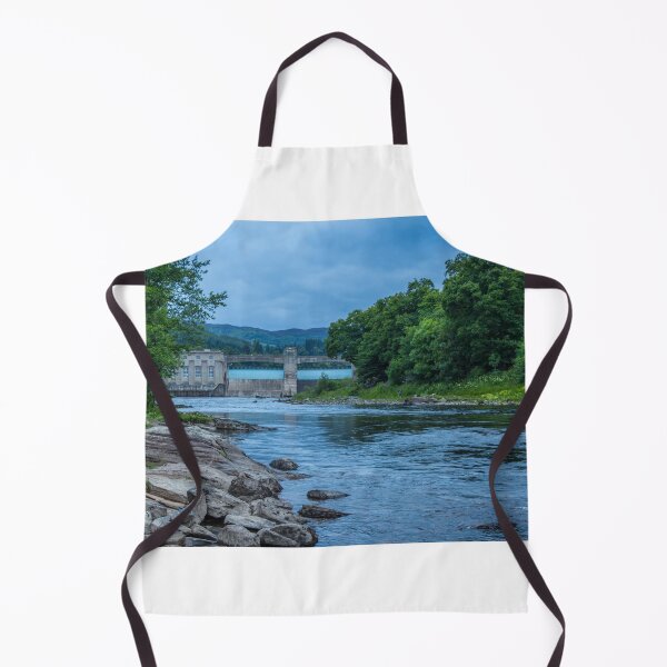 Item preview, A rocky River Tummel and Pitlochry Dam at twilight on a summers evening designed and sold by SnapTPhotograph.