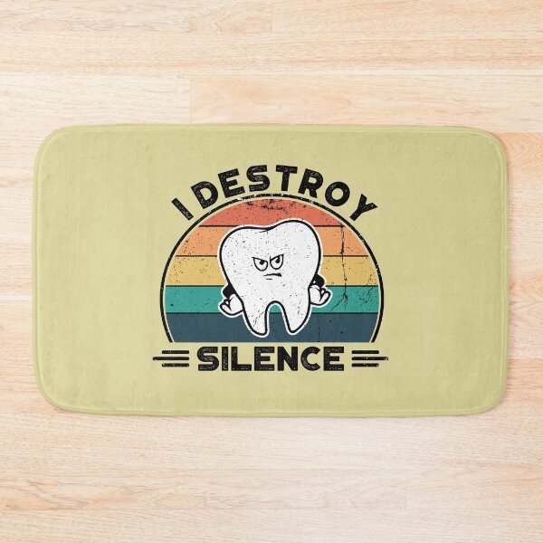 Item preview, Destroy Silence, Perfect Funny Dentist Gift Idea, Distressed Retro Vintage designed and sold by Van-Tees.