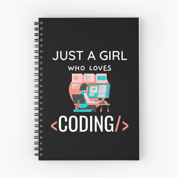 Item preview, Just A Girl Who Loves Coding designed and sold by DevGoodies.