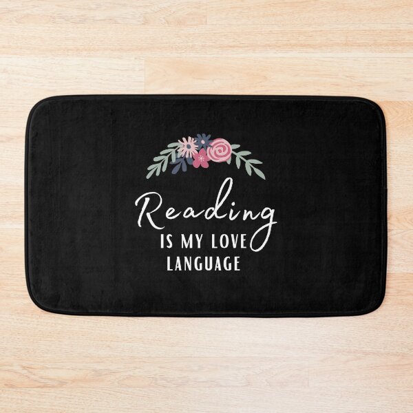 Item preview, Funny Book Lover Gift Reading Is My Love Language floral designed and sold by megahamdesigns.
