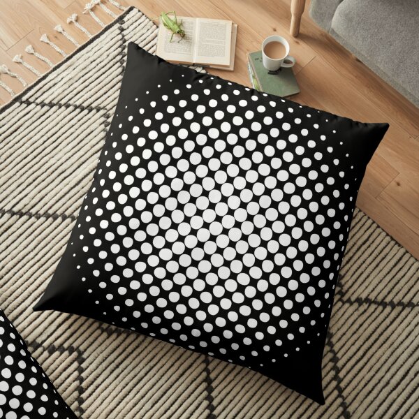 Radial Dot Gradient  Floor Pillow