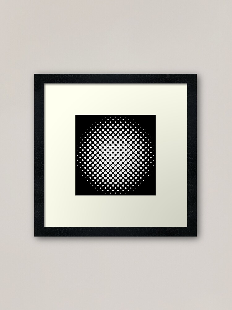 Alternate view of Radial Dot Gradient  Framed Art Print
