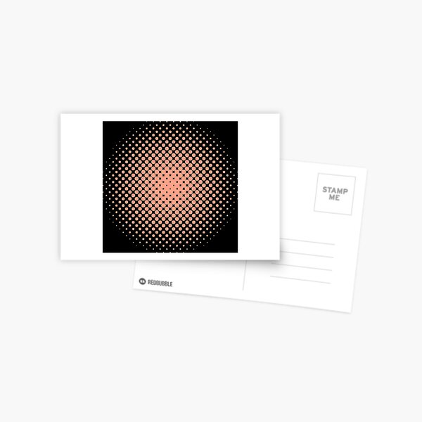Radial Dot Gradient Postcard