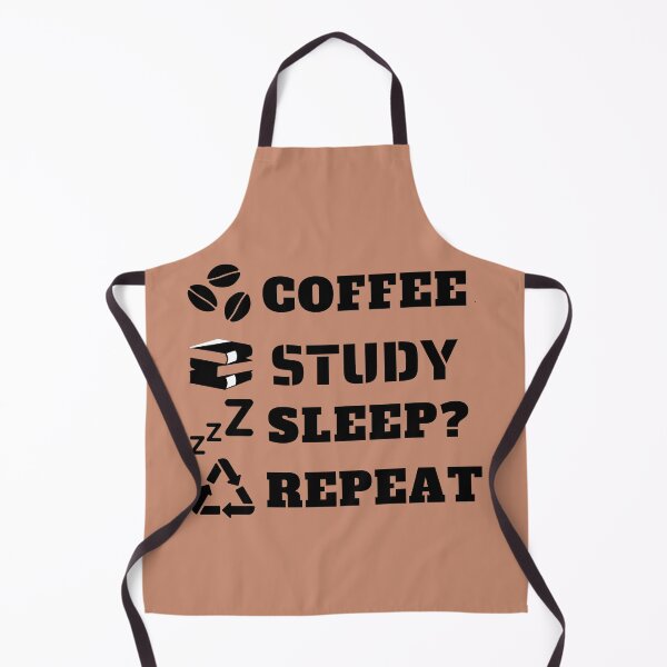 Item preview, Coffee Study Sleep Repeat in Classic Black designed and sold by StarlightTales.