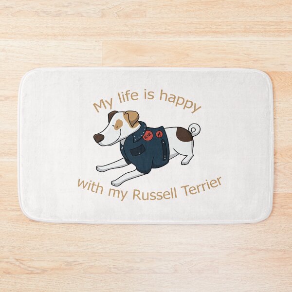 Item preview,  My life is happy with my Russell Terrier dog designed and sold by merchfun2.